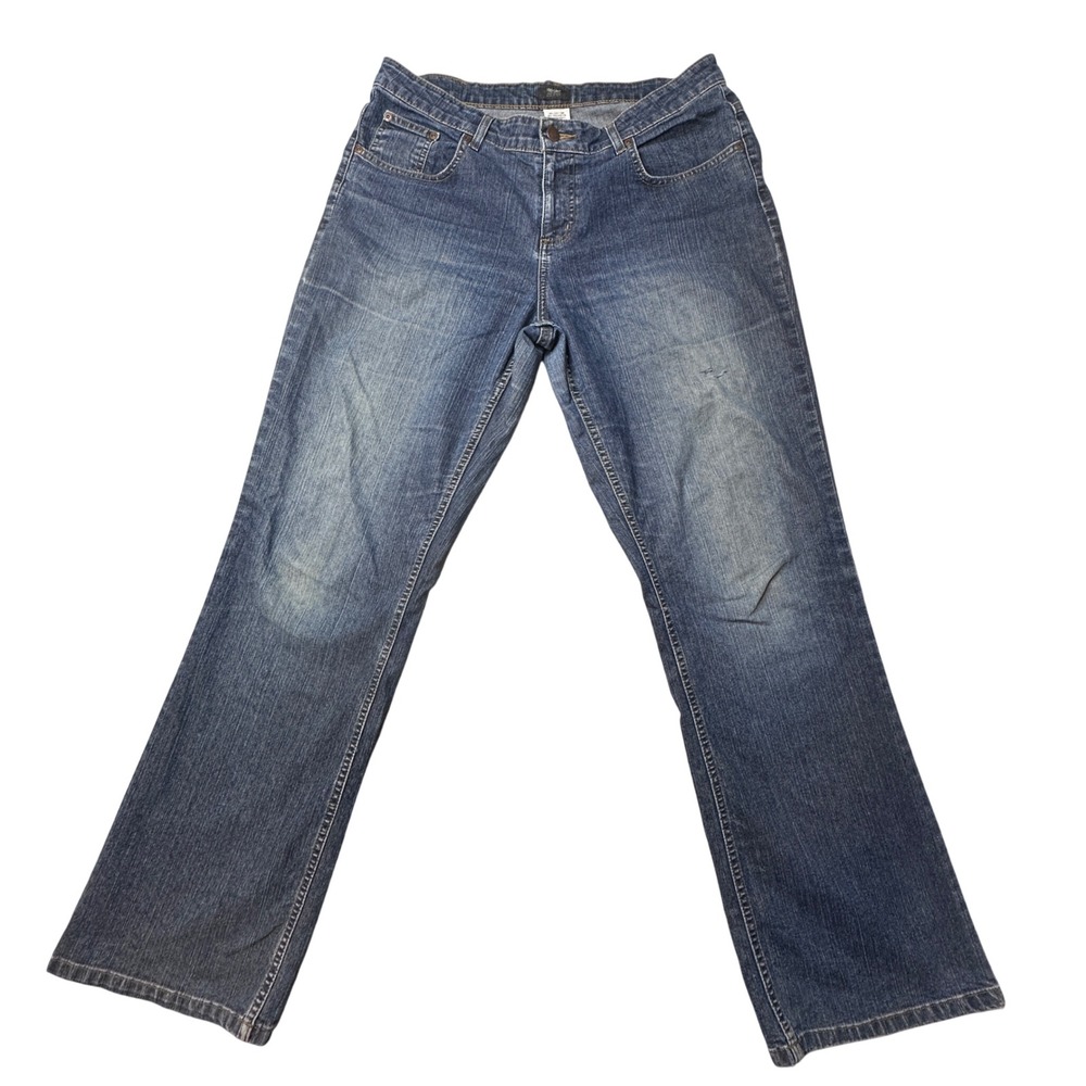Vintage Mossimo Jeans Womens 12 Blue Stretch Bootcut Mid Rise Denim Pants Y2K